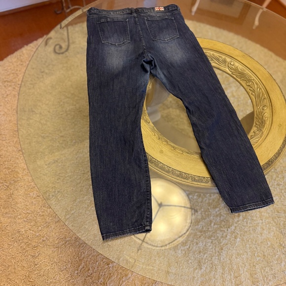 Machine Pour Neuf Mode Distressed Jeans Women's 20 Patch Denim Embellished Boho - Picture 3 of 13